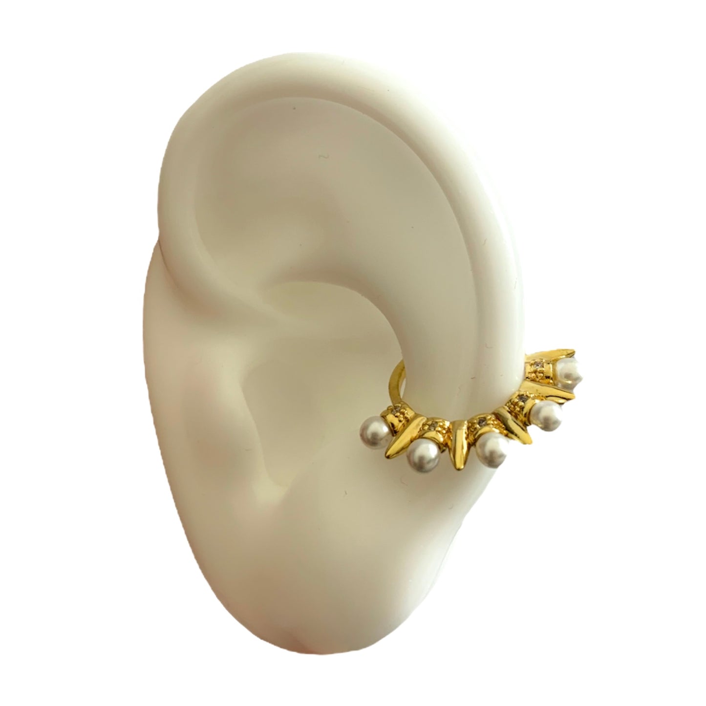 Ear cuff perlas